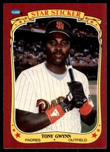 1986 FLEER STAR STICKERS - #50 TONY GWYNN SAN DIEGO PADRES