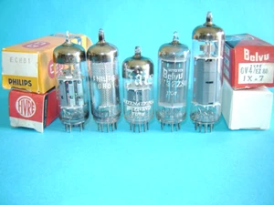 Valvole EL84 + ECC85 + ECH81 + EZ80 + E89 Tube Lampe radio - Afbeelding 1 van 1