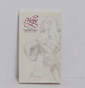 NEW Longaberger Pottery 1994 Angel Series Cookie Mold Chocolate Form - HOPE - Picture 1 of 4