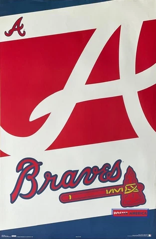 Atlanta Braves Logo MLB 2006 Poster 22.5 x 34 Cover
