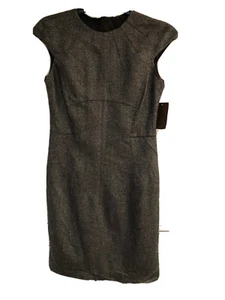Zara NWT Womens Lined Dress Pleated Wool Size Large - Picture 1 of 9