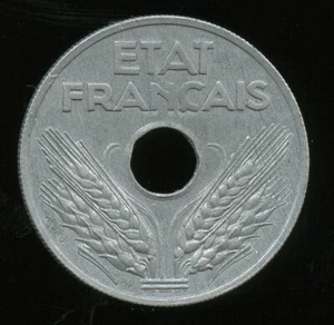 Condition French (1940-1944) 20 Cents 1944 - Picture 1 of 2