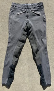 Pikeur Riding Breeches Pants Womens Actual 26W Gray Full Seat Equestrian Ankle - Picture 1 of 19