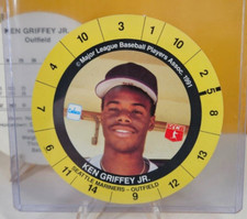 KEN GRIFFEY JR 1991 CADACO BASEBALL GAME CARD DISC 3.5" GEM MINT MARINERS RARE