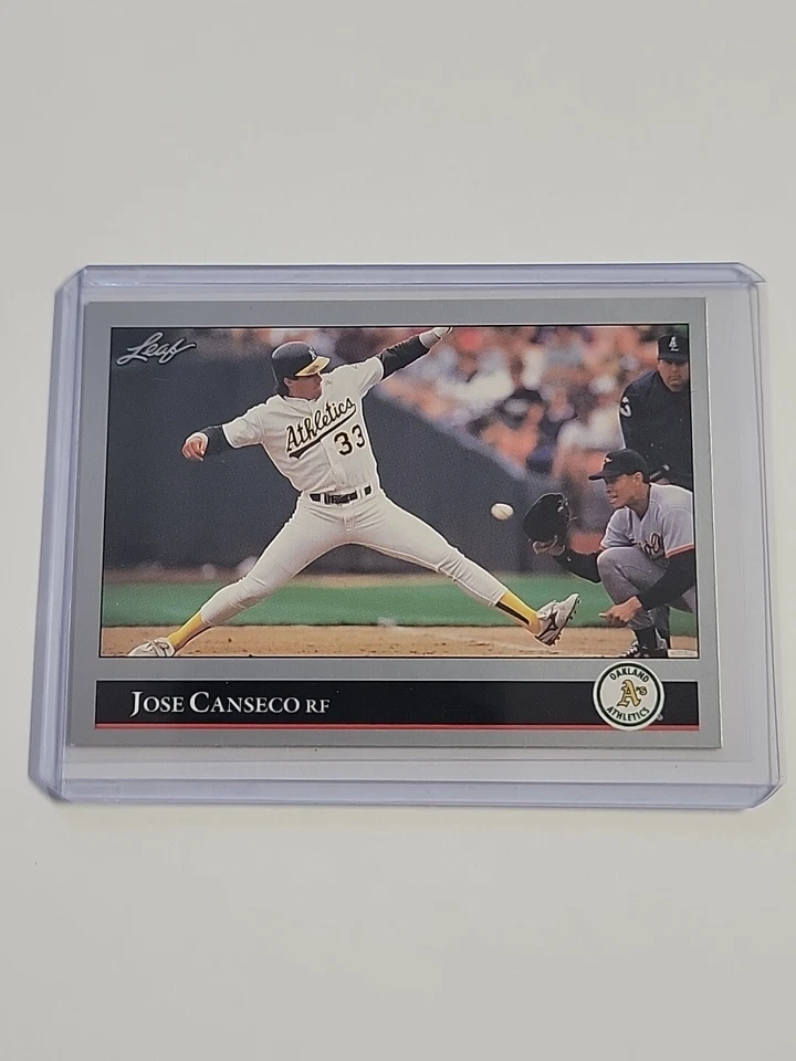 1992 Leaf Jose Canseco #267 Oakland Athletics Mint Shape  Baseball Card - Image 1 of 2