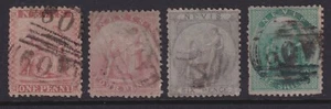 Nevis 1862 good set of four Medicinal Spring stamps used (cat.£275) - Picture 1 of 2