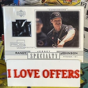 2001 UD PROS AND PROSPECTS RANDY JOHNSON JERSEY SPECIALTY EDITION C STORE - Picture 1 of 5