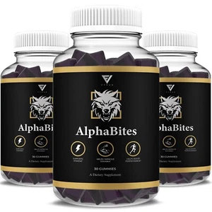 (3 Pack) Alpha Bites Gummies AlphaBites Max Performance Gummy (3 Month Supply) - Picture 1 of 9