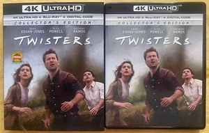 TWISTERS COLLECTORS EDITION 4K ULTRA HD BLU RAY 2 DISC SET + SLIPCOVER SLEEVE - Picture 1 of 3