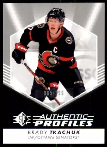 2022-23 SP Authentic Profiles Silver Spectrum Brady Tkachuk /299 #AP-7 - Picture 1 of 2