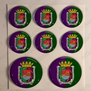 Pegatinas Málaga Pegatina Bandera Málaga Resina Vinilo Relieve España 3D - Picture 1 of 1