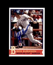 Rick Burleson Signed 2001 Fleer Red Sox 100th Boston Red Sox Autograph
