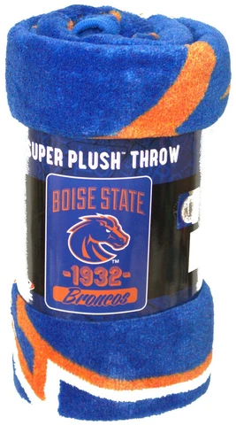 NCAA "Varsity"  Super Plush Throw Blanket 46"  x 60" Cover