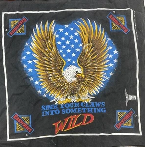Vintage Easy Rider Fahrrad Magazin Bandana 21x21" Versenken Sie Ihre Krallen in etwas - Bild 1 von 4