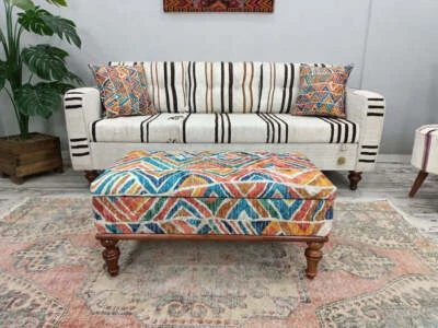 Storage Footstool, Cocktail Ottoman, Funky Bench, Entry Chair, Shoe Bench - Image 1 of 4