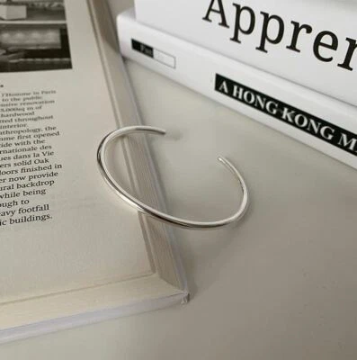 Armspange Damen Unisex Sterling Silber 925 Armband Armreif Dehnbar Flexibel  - Bild 1 von 4