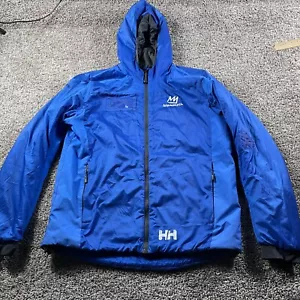Helly Hansen Jacket Mens Medium Hooded Lightweight Mammoth Recco Coat - Picture 1 of 10