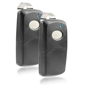 2 Replacement Black 1 Button Single-Channel Garage Door Opener Remotes for Li - Picture 1 of 7