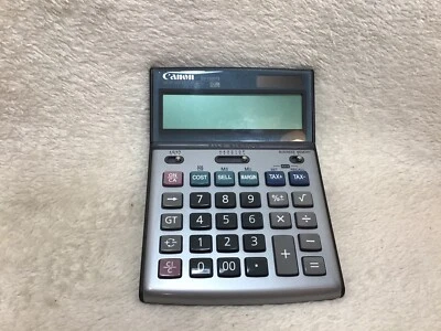 Canon BS-1200TS Tax & Business Memory Calculator 12 Digit Solar & Battery Power - Image 1 of 3