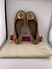 Tory Burch Minnie Ballet Flats In Brown Suede 8.5