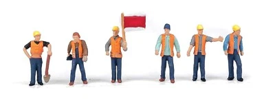 Walthers (HO-Scale) 949-6067 - Figures - Railroad Track Workers #2 pkg (6) - NIB - Image 1 of 3