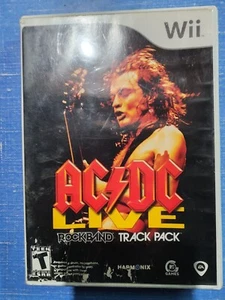 AC/DC Live Rock Band Track Pack Nintendo Wii Video Game music rhythm concert - Picture 1 of 5