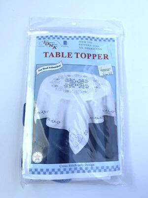 Mesa Jack Dempsey Estampada Blanco Borde Perla 35"X35"-XX Americana Foto 1 de 2