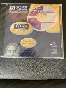 HP CD-ReWritable Media Hewlett Packard CD-RW 650MB/74MIN 4X C4404A - Picture 1 of 2