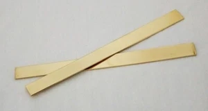 Roh Messing Blech, Armband Manschette Rohlinge 6" x 0,5" 16ga Paket von 2 - Bild 1 von 1