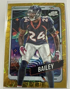 2024 Topps Chrome Cosmic Champ Bailey Gold Prizm Refractor 40/50 Denver Broncos - Picture 1 of 3