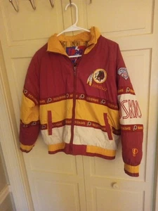 Vintage PRO PLAYER NFL Washington Redskins Padded Jacket Size Men's Large L - Picture 1 of 12