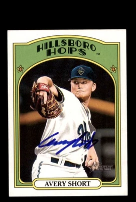 Signed Baseball Card Auto Avery Short 2021 Topps Heritage Minor League #46 - Image 1 of 2