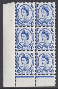 1957 4d Parlamentarische Konferenz Zylinder 2 ohne Punkt Block Perf B (I/P) U/M - Bild 1 von 1