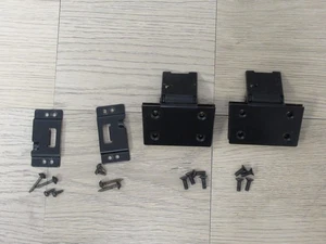 Technics SL-M3 Vintage Stereo Turntable Original dust cover pair hinges Part - Foto 1 di 5