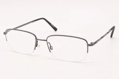 GAFAS FLEXON MELVILLE 600 001 GUNMETAL NEGRAS AUTÉNTICAS DE DISEÑO 55-18 Foto 1 de 4