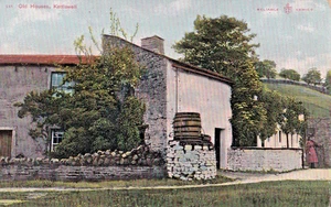 EOY Pre 1919 Postcard, "Old Houses", Kettlewell, Wharfedale, North Yorkshire - Picture 1 of 1