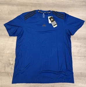 Adidas Herren Climate Core Kurzarm Shirt Größe Large, Neu mit Etikett Roayl blau/schwarz - Bild 1 von 10