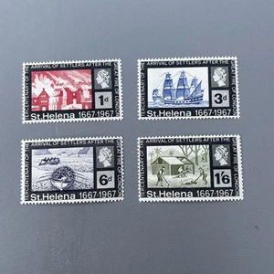 1967 QEII St.Helena Centenary of first settlers four stamp set - MNH - Picture 1 of 2