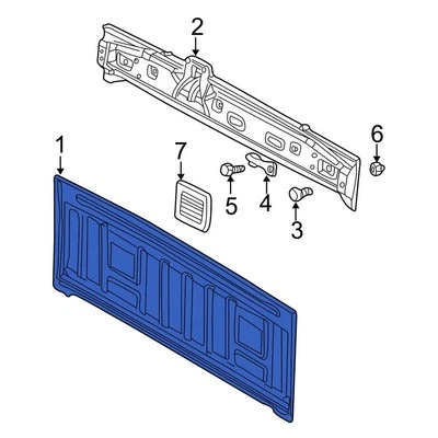 For Dodge Ram 2500 2003-2010 Dodge 68142523AB Rear Truck Cab Back Panel Foto 1 de 3