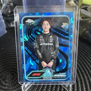 2024 Topps Chrome Sapphire Formula 1 F1 George Russell Portrait #5 Mercedes-AMG - Picture 1 of 2