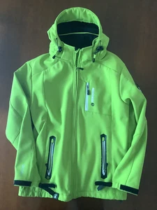 neon kiwi geo norway geographical platinium 4000 below zero hooded jacket - Picture 1 of 24
