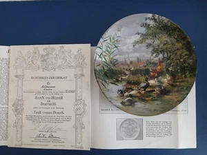 Sammelteller „Tiere unseres Dorfes“ von H.Kaplan – Seltmann Weiden - Bild 1 von 3