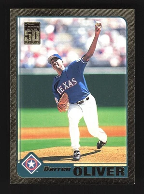 Darren Oliver Texas Rangers 2001 Topps Gold #614 SN /2001 - Image 1 of 2