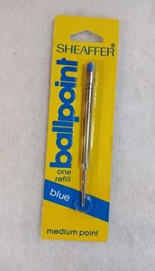 Sheaffer Kugelschreibermine blaue Tinte mittlere Spitze, Gewinde, neu versiegelt NOS - Bild 1 von 3