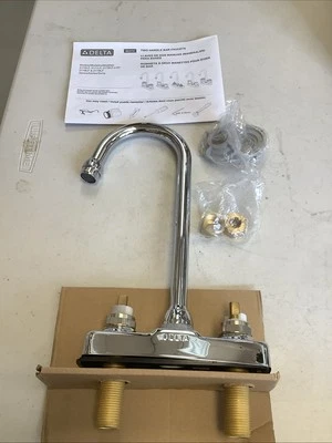 Delta Two Handle Bar Faucet (Less Handles) Chrome. 2172LF-LHP U5 - Image 1 of 4