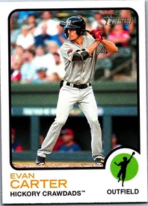 2022 Topps Heritage Minor League Edition - Evan Carter #71 (RC) - Picture 1 of 2