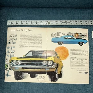 1970 Ford Torino Cobra Print Advertisement 2 Page Ad - Picture 1 of 4