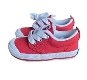 New KEDS 4M Graham Red Canvas Sneaker Toddler - Picture 1 of 12
