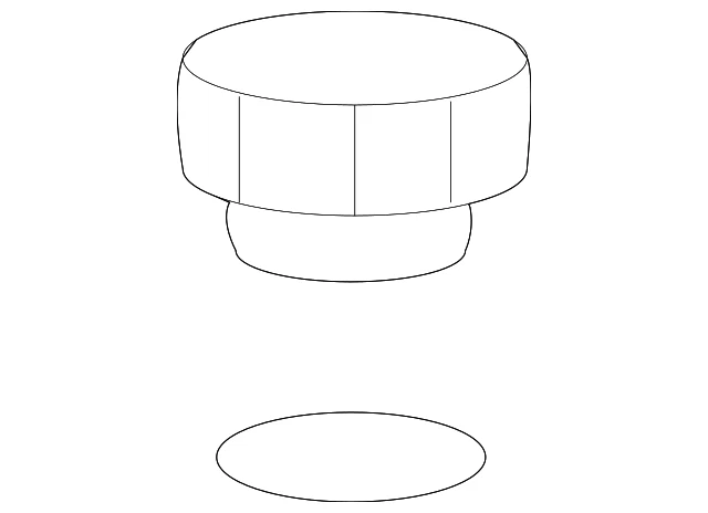 Tapa de llenado de aceite de motor original GM 12589430 Foto 1 de 4