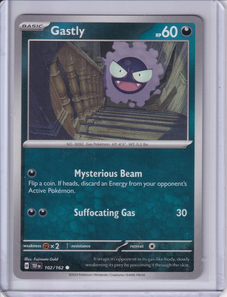 Pokemon TCG:Gastly - Common SV05: Temporal Forces 102/162 NM - Image 1 of 2